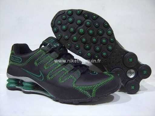 Fonctionnel Pour Hommes Nike Shox Nz Chaussures Noires Vertes